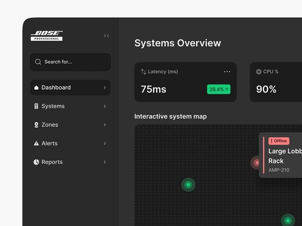 Bose Professional · Audio systems dashboard cover